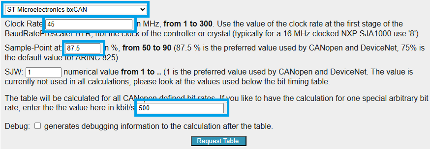 Figure 18. A full picture of the settings