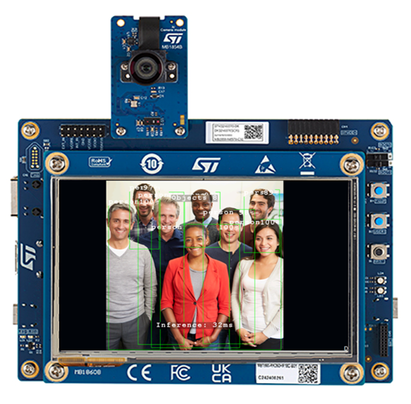 Application of object recognition task running on STM32N6