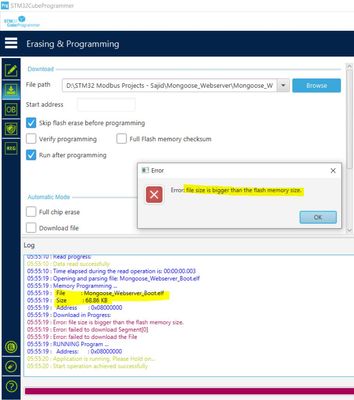 CubeProgrammer Load Error - elf file.JPG