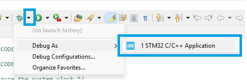 Figure 14 Start a debug session