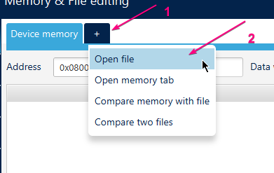 Figure 21 – File download on STM32 Cube Prog