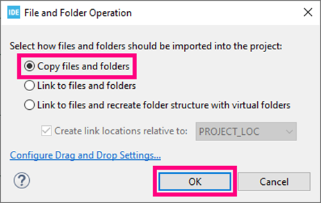 Figure 12. Import options - STM32CubeIDE