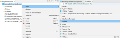 Figure 15 - Create a New Folder
