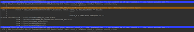 Compiler warning
