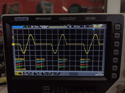 and the shape of the signal is as follows: